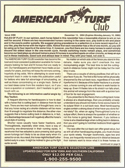 American Turf Club Magazine Subscriptions