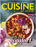 Cuisine at home showcases cooking creativity, recipes that really work, great cooking tips as well as techniques, recipes that call for easy-to-find ingredients and even a specialized recipe sections  ...